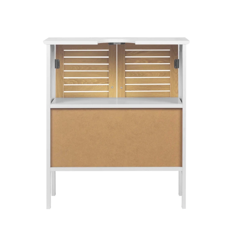 Meuble sous vasque de salle de bain avec portes persiennées