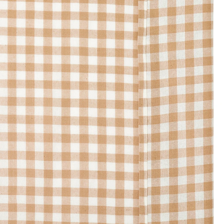 Tenda con passastanga in cotone a quadretti Vichy
