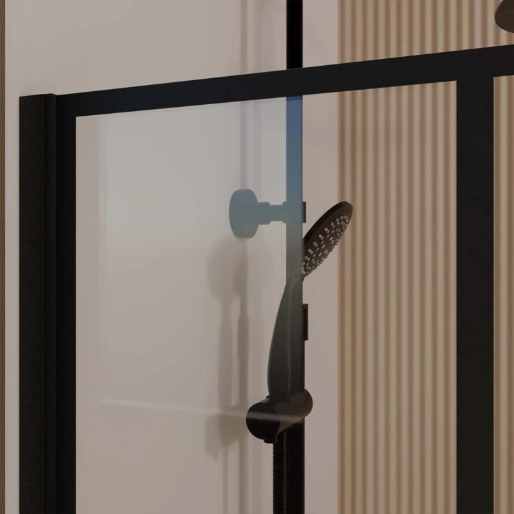 Paroi de douche à l’italienne en verre trempé 8 mm géométriques