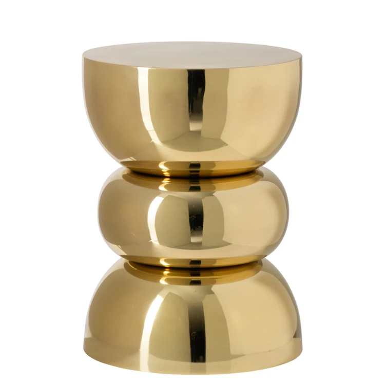 TABLE D'APPOINT CHROME FER NOIR