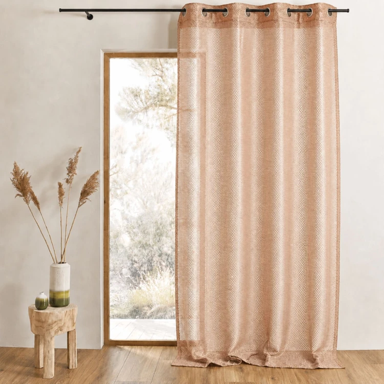 Voilage en organza fantaisie effet "résille"