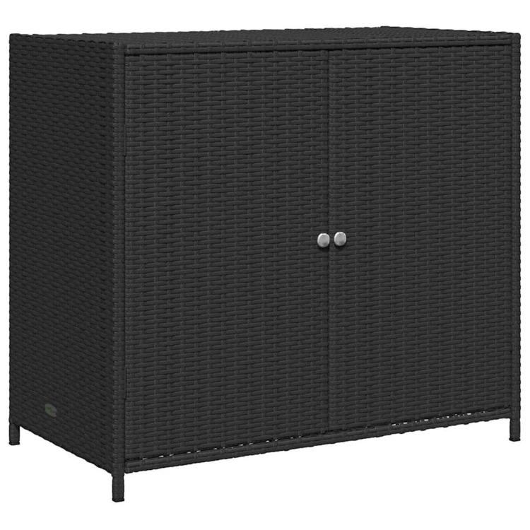 Armoire de jardin en résine tressée avec double porte