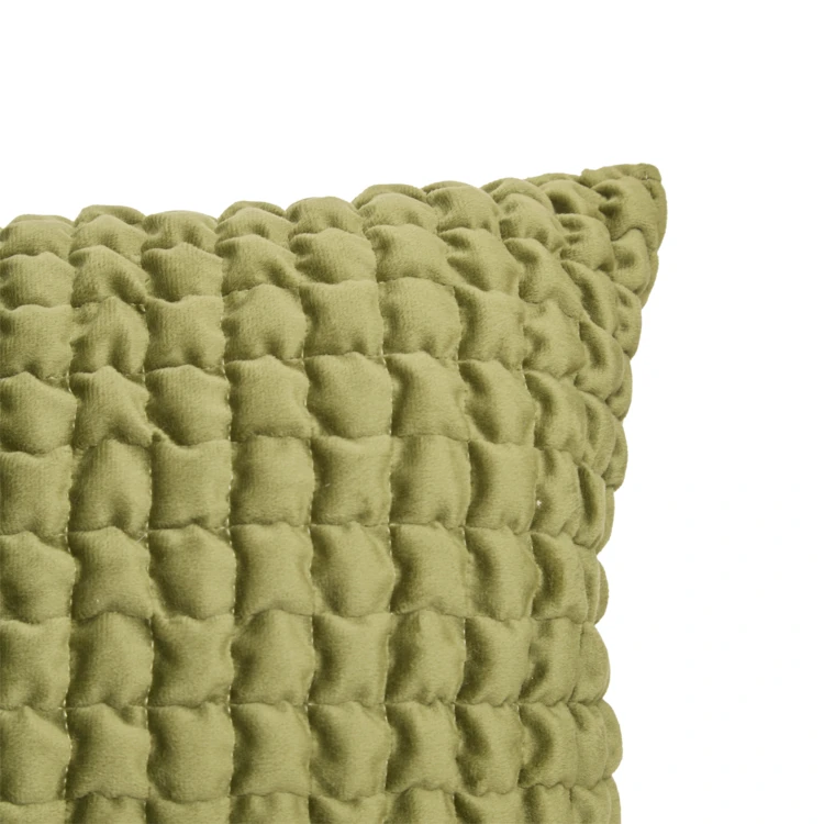 Coussin en velours effet 3D moelleux