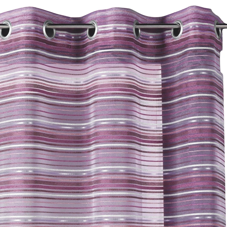 Voilage Organza tissé Rayures horizontales