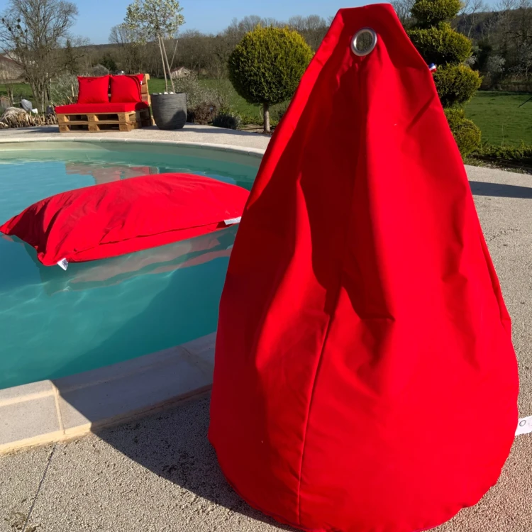 Pouf poire à microbille