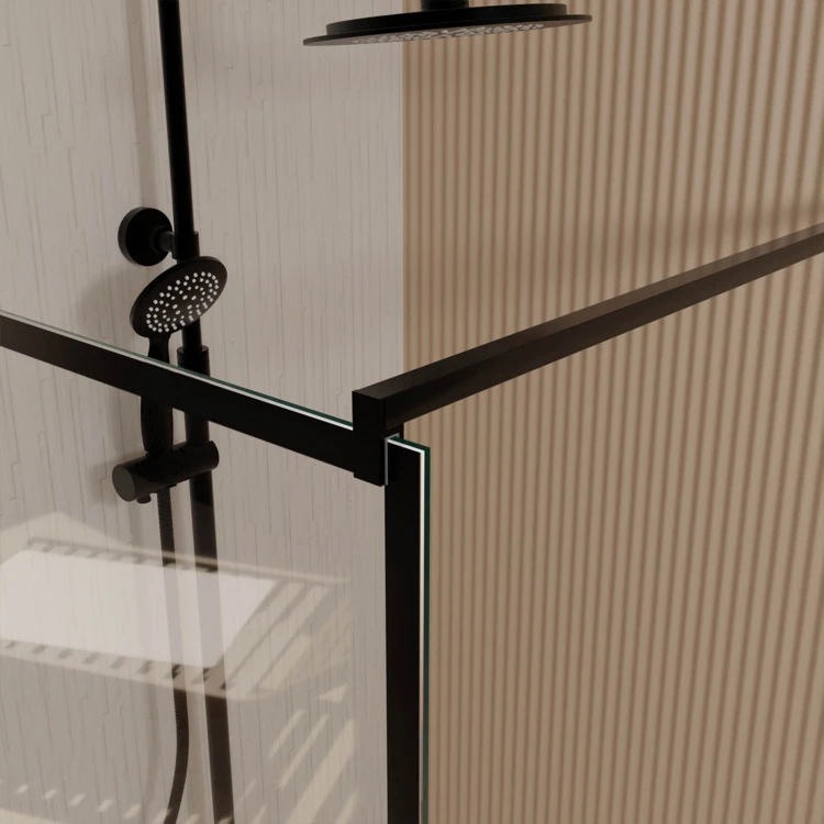 Paroi de douche à l’italienne en verre trempé 8 mm géométriques