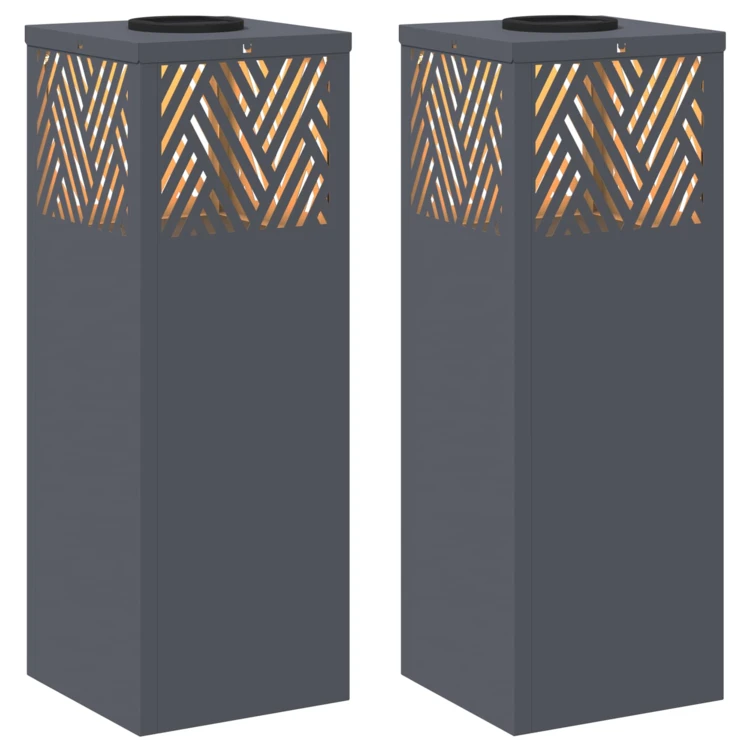 Lot de 2 lampes de chemin solaire LED extérieur
