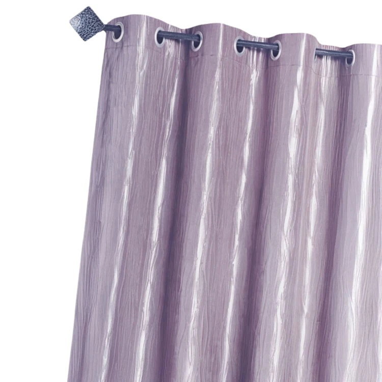 Rideau d'Ameublement en Taffetas Froissé