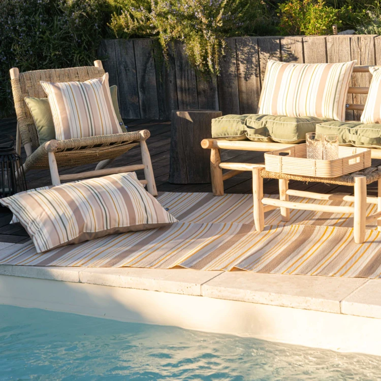 Tapis d’extérieur rayé