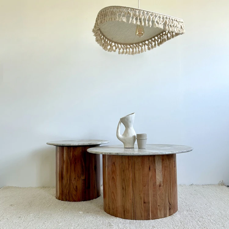 Abat-jour en coton naturel pour suspension