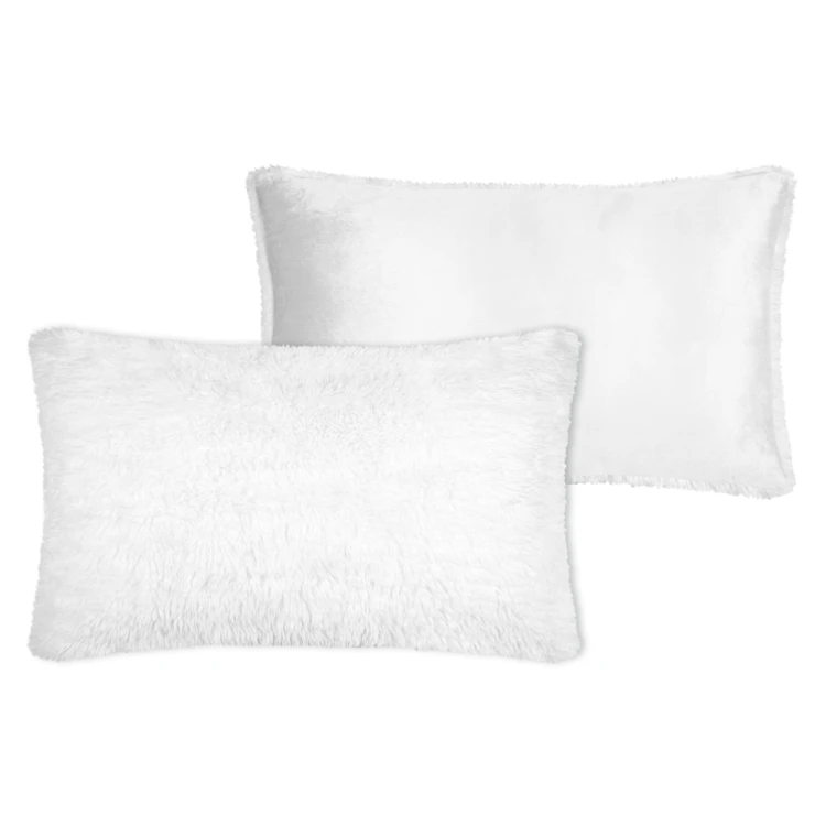 Coussin ultra doux effet fourrure