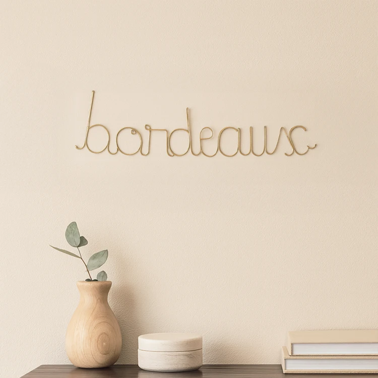 Mot fil de laiton "BORDEAUX"