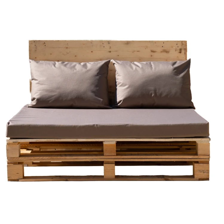 Kit 3 coussins palette outdoor en toile enduite imperméable