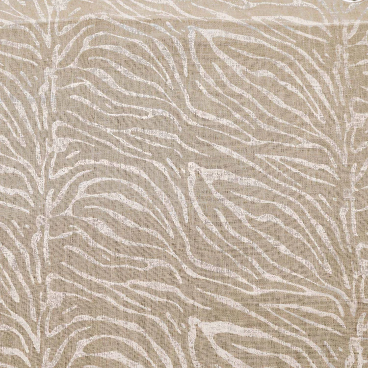 Voilage tamisant à œillets en voile tissé à motif zébré