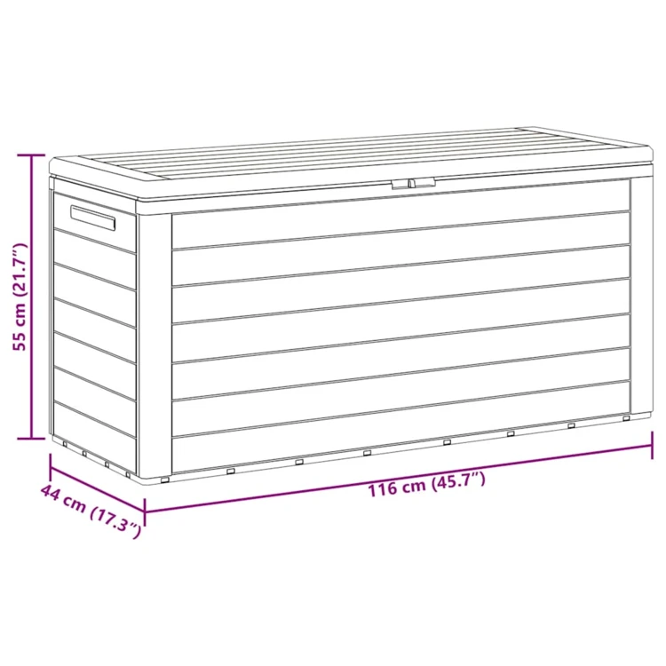 Boite de rangement extérieur