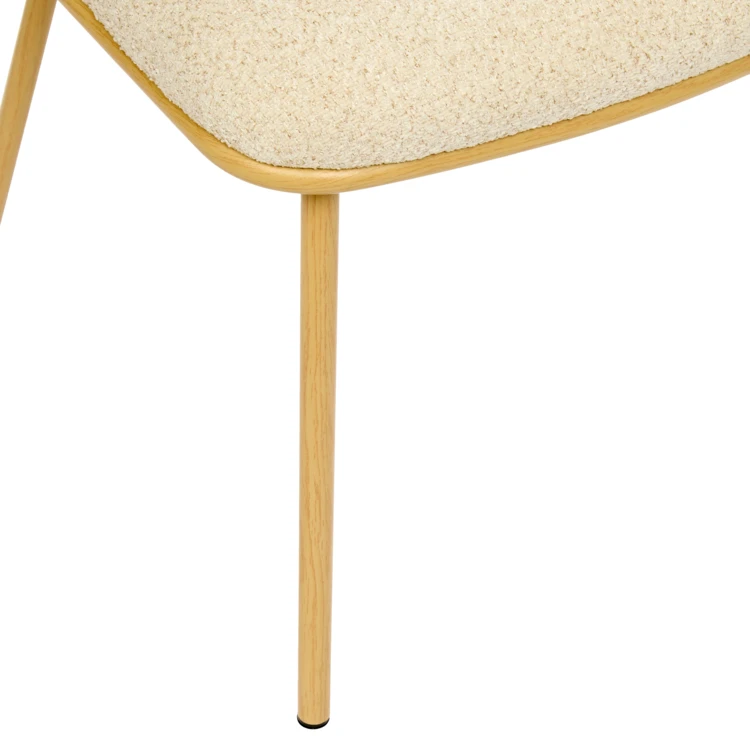 Sillón de comedor de chenilla