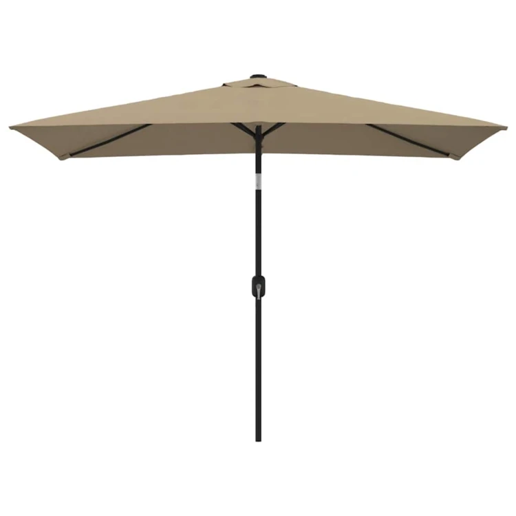 Parasol d'extérieur rectangulaire inclinable