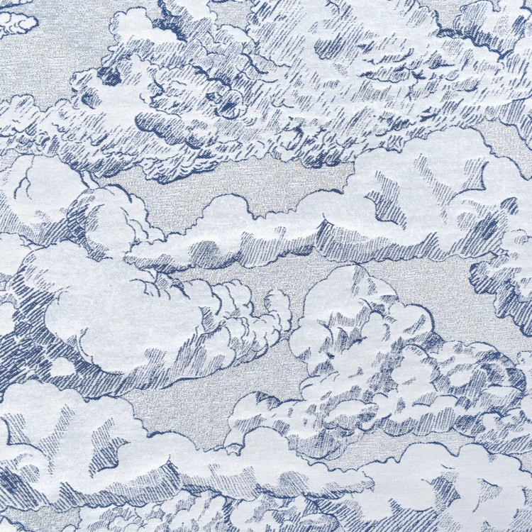Tissu jacquard au mètre motif nuage
