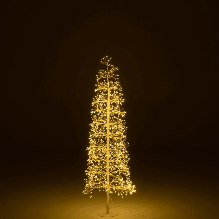 ARBRE LED LUMIÈRES BLANC CHAUD FER NOIR EXTRA LARGE