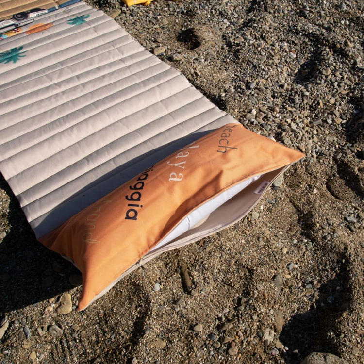 Matelas de plage matelassé illustré pour extérieur