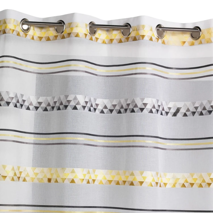 Voilage Jacquard en étamine géométrique