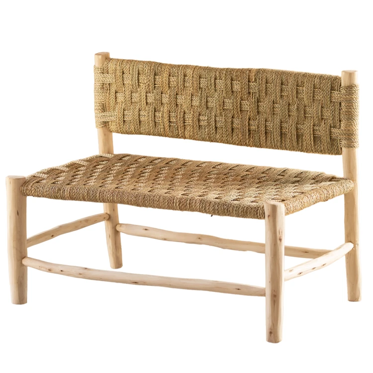 Grande panca in legno marocchina