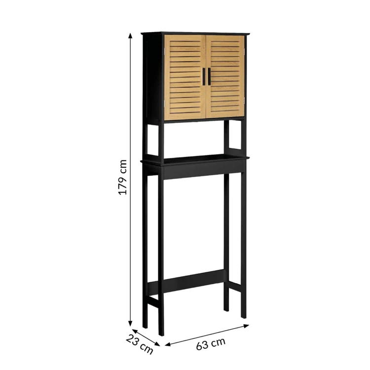 Meuble dessus WC avec rangement