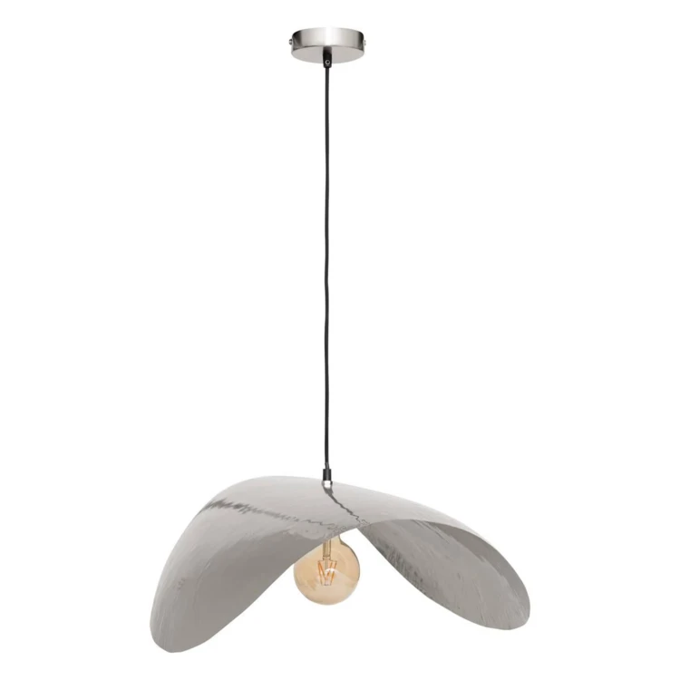 Hanglamp van gehamerd messing