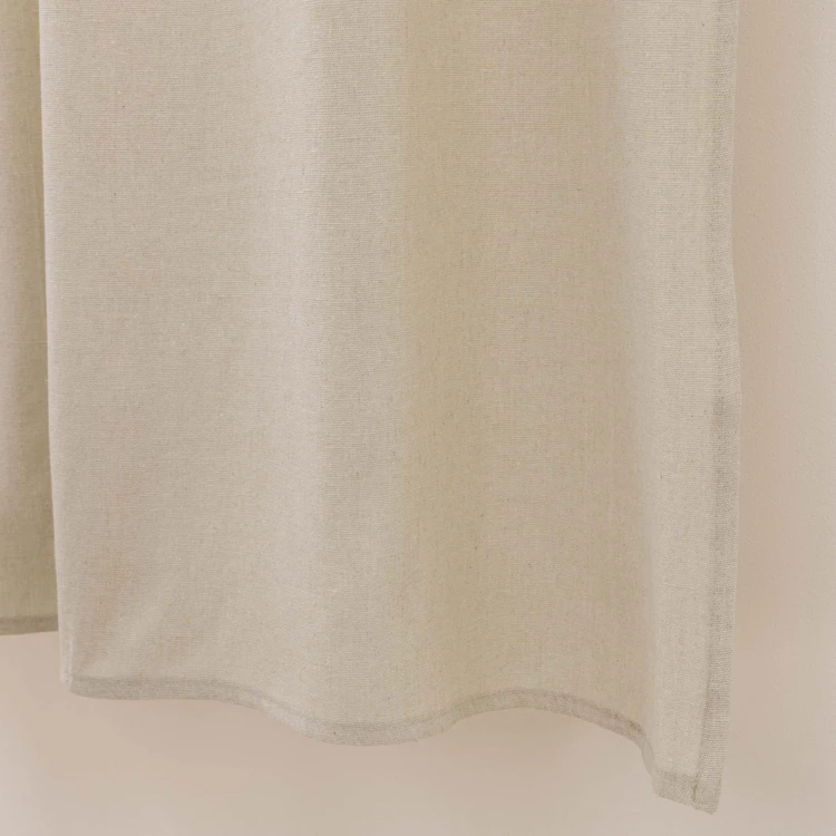 Siebvorhang aus Polycotton mit Schlaufen und Pompons