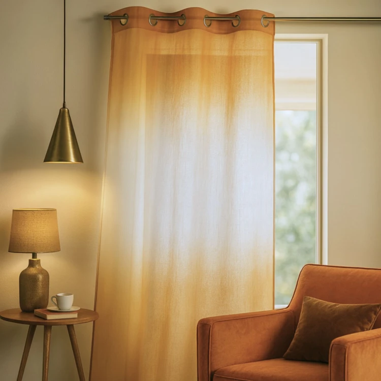 Voilage tie and dye coloré