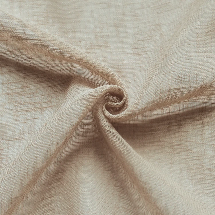 Tissu voile en étamine uni avec bas plombé