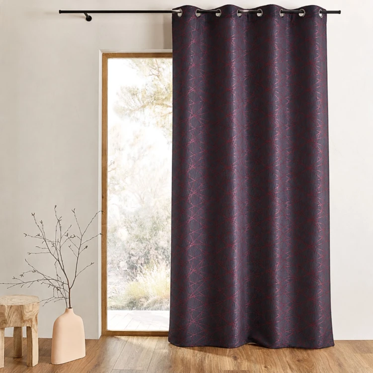 Rideau en Jacquard à Imprimés Design