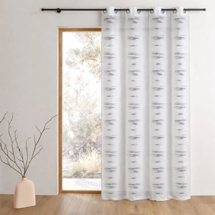 Voilage fluide à motifs abstraits