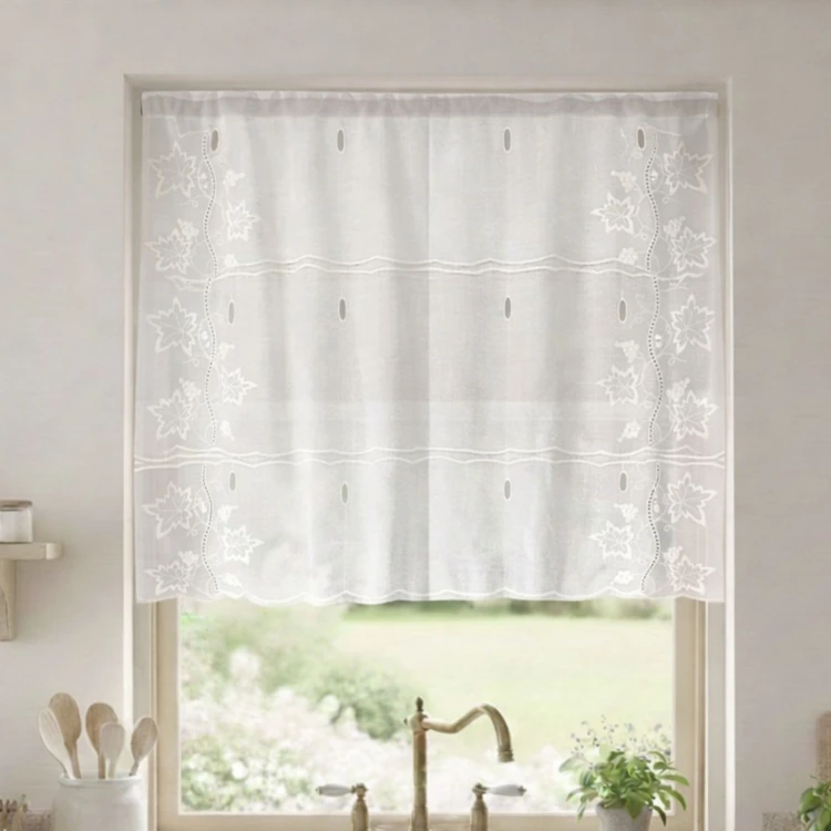 Modulable en étamine fibre brodée