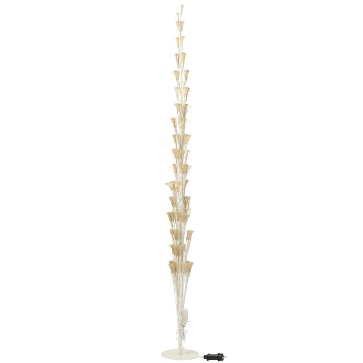 ARBRE LED LUMIÈRES BLANC CHAUD FER NOIR EXTRA LARGE