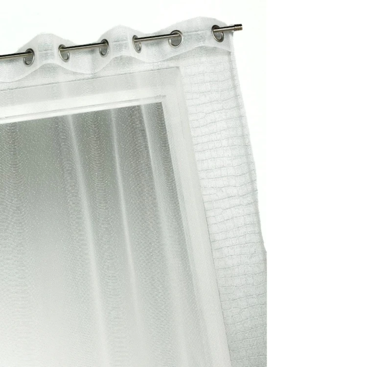 Voilage organza à fines rayures horizontales