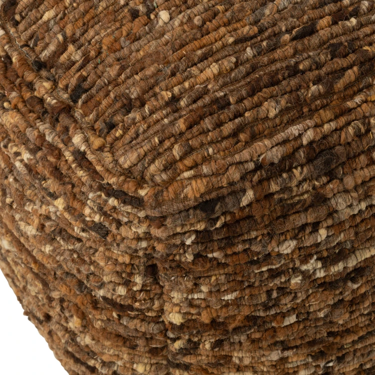 Pouf tissé en laine