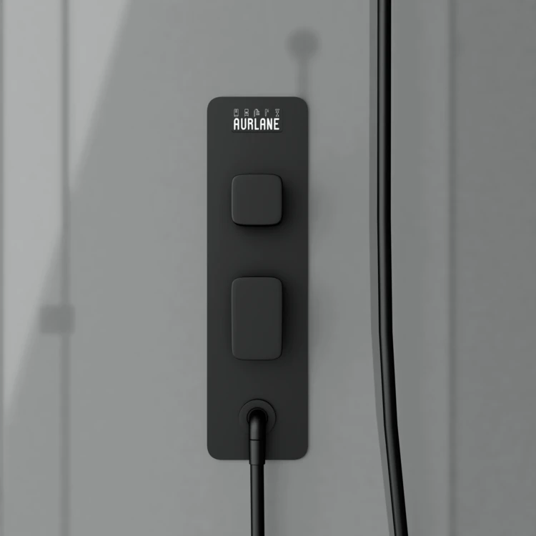 Cabine de douche 1/4 de cercle avec receveur