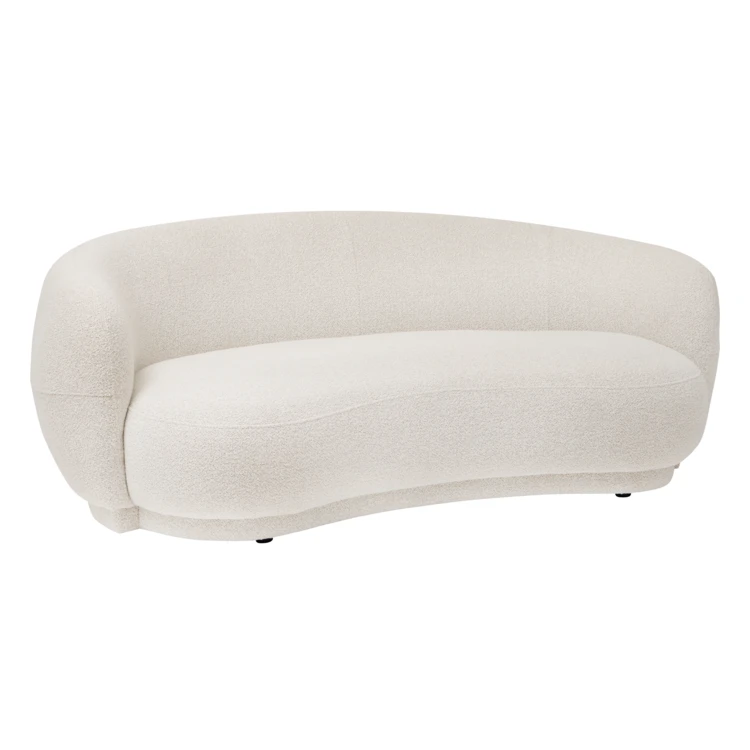 Festes 2-Sitzer-Sofa in organischem Design