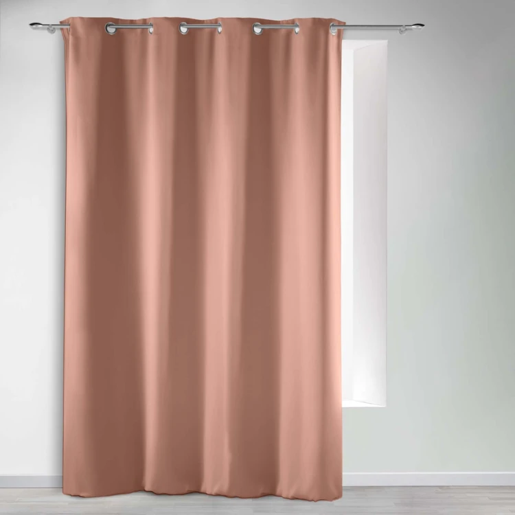 Rideau occultant uni à oeillets