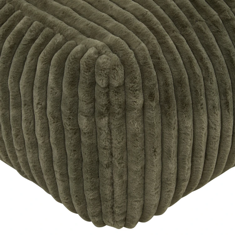 Pouf XL côtelé