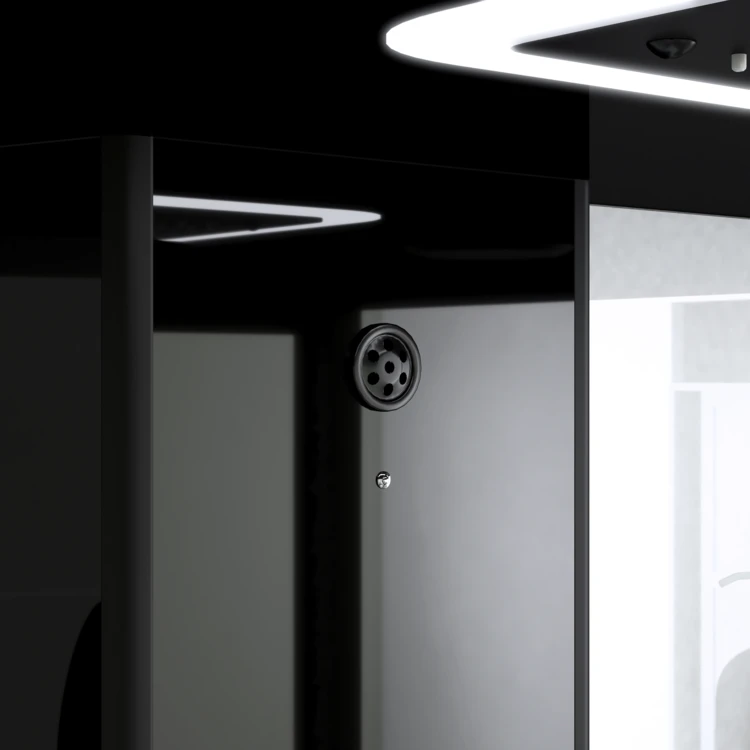 Cabine de douche hammam rectangulaire avec hydromassage