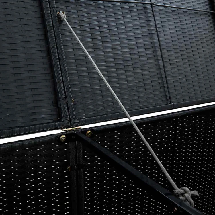 Abri pour poubelles double