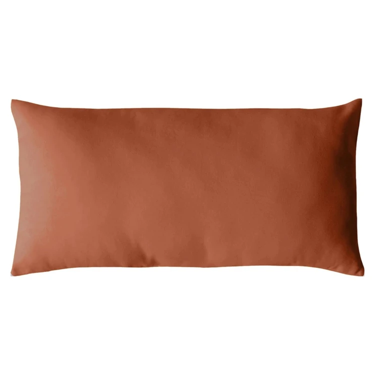 Cojín de algodón liso sin funda extraíble
