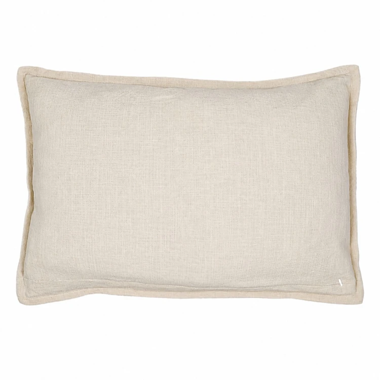Housse de coussin 100% coton rayures rustiques LOURMARIN
