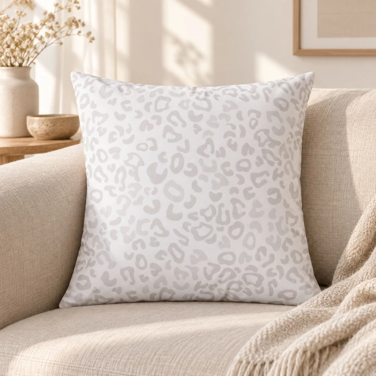 Coussin imprimé motif animalier