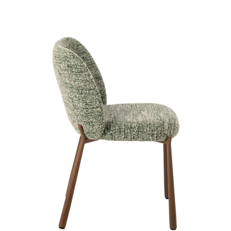 Chaise en métal et textile