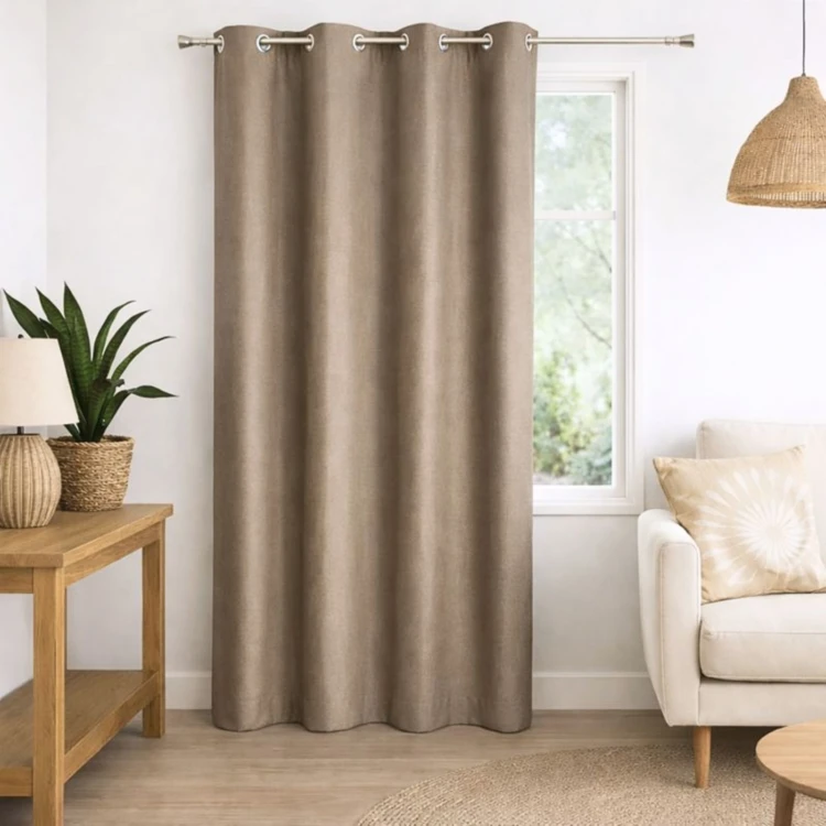 Tenda 100% oscurante unicolore effetto mélange