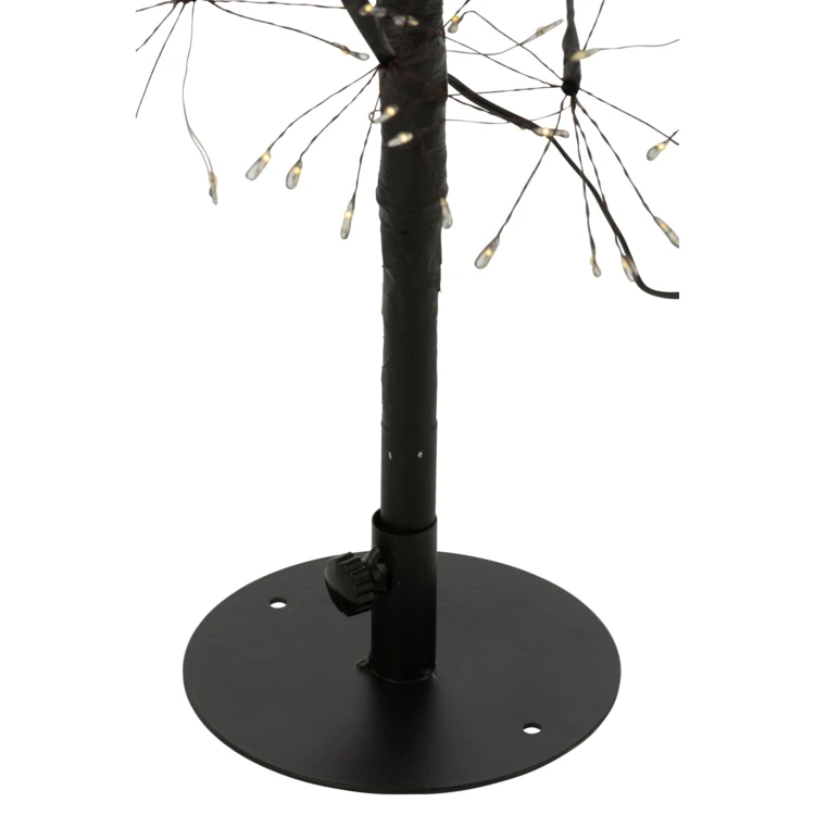 ARBRE LED LUMIÈRES BLANC CHAUD FER NOIR EXTRA LARGE