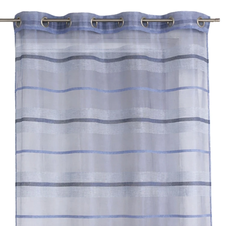 Voilage fantaisie à rayures horizontales de différentes tailles